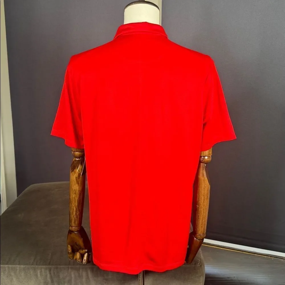 Nike Men’s Red Golf Polo Shirt Standard Fit Short Sleeve AJ5479-657 SMALL NWT